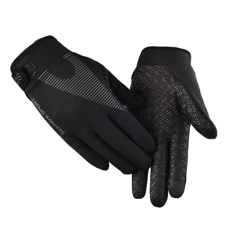Ultimate Full Finger Cycling Gloves for Men & Women - Perfect for Touchscreen Use, Anti-Slip Grip, and Shock Absorption for All Outdoor Activities