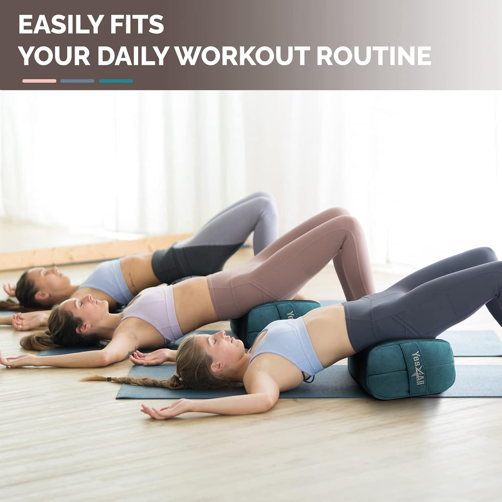 Elevate Your Yoga Journey with Our Triple-Layer Foam Bolster Pillow for Ultimate Comfort and Support!