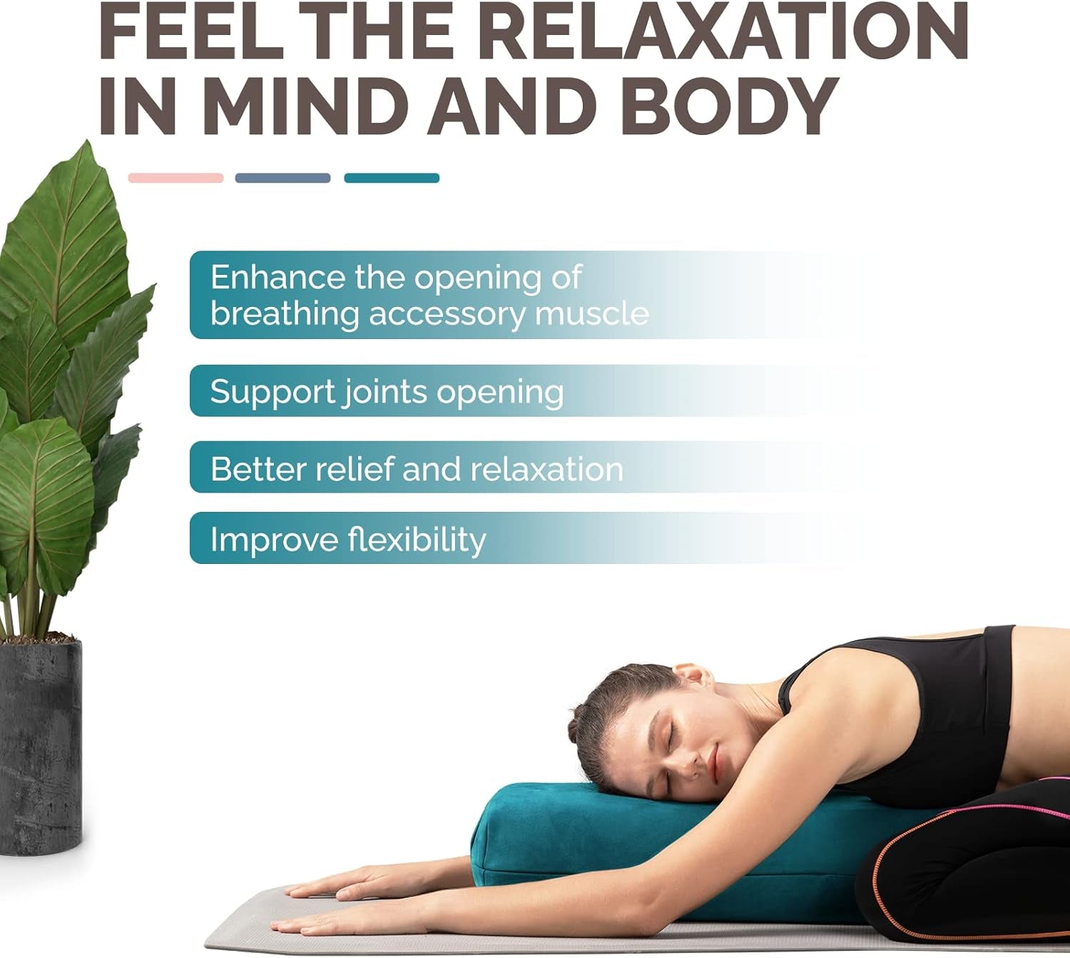 Elevate Your Yoga Journey with Our Triple-Layer Foam Bolster Pillow for Ultimate Comfort and Support!