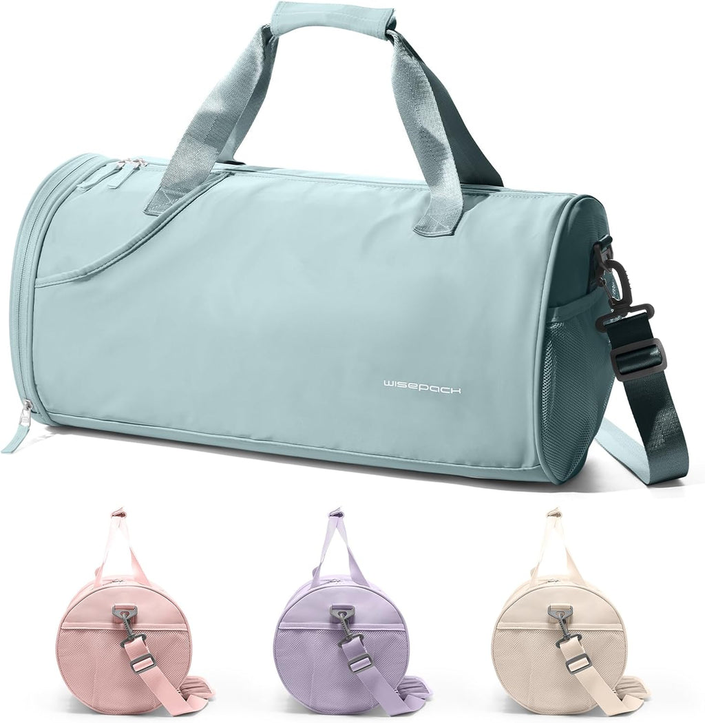 Chic Waterproof Mini Duffle Bag for Women - Ideal Small Gym Bag with Wet Pocket for Dance, Swimming, Yoga & Travel - Sleek Black Design