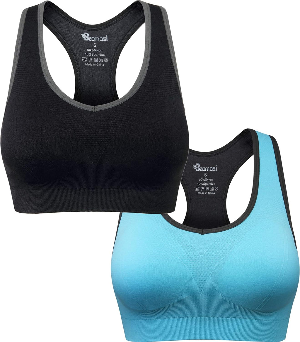 Elevate Your Workout with Our High Impact Seamless Racerback Sports Bra for Women - Ideal for Yoga, Gym, and Fitness Enthusiasts