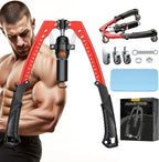 Ultimate 3-in-1 Adjustable Twister Arm Trainer – Hydraulic Resistance Workout Equipment for Full Body Fitness, Includes Ab Roller Wheels and Comfort Knee Pad