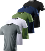 Men's Performance Workout Running Shirts - Moisture-Wicking Dry Fit Tees in Convenient 1, 3, 5, or 7 Packs