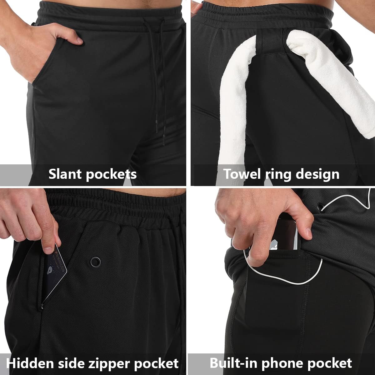 Elevate Your Workout with JWJ Men's 2-in-1 Lightweight 7-Inch Running Shorts Featuring Compression Liner - Ideal for Gym and Outdoor Adventures