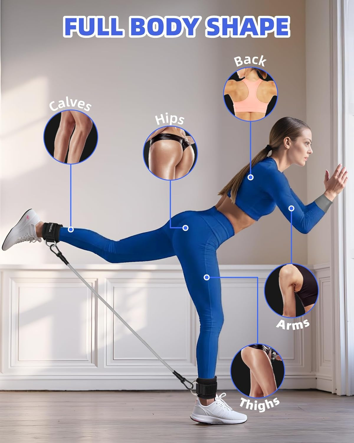 Transform Your Fitness Routine with the Ultimate Adjustable Resistance Bands Set – Perfect for All Levels and Workouts