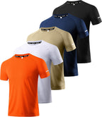 Men's Performance Workout Running Shirts - Moisture-Wicking Dry Fit Tees in Convenient 1, 3, 5, or 7 Packs
