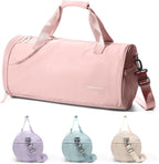 Chic Waterproof Mini Duffle Bag for Women - Ideal Small Gym Bag with Wet Pocket for Dance, Swimming, Yoga & Travel - Sleek Black Design