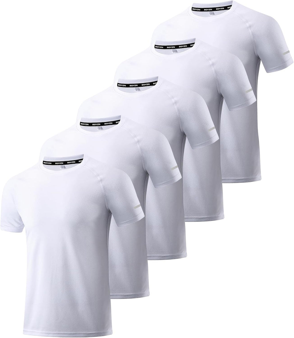 Men's Performance Workout Running Shirts - Moisture-Wicking Dry Fit Tees in Convenient 1, 3, 5, or 7 Packs