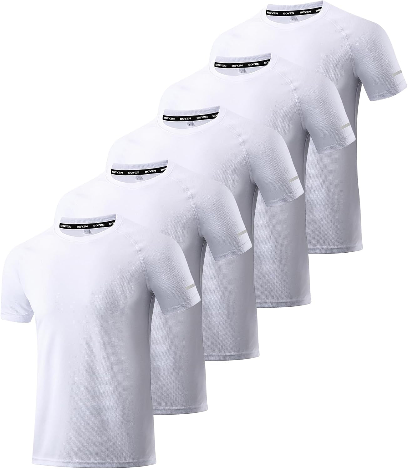 Men's Performance Workout Running Shirts - Moisture-Wicking Dry Fit Tees in Convenient 1, 3, 5, or 7 Packs