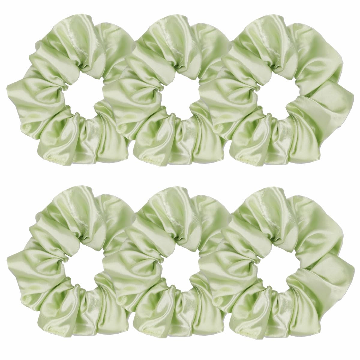 Indulge in Style with Luxurious 6 Pcs Satin Silk Hair Scrunchies - Soft, Stylish Hair Ties in Assorted Purple Shades for Women & Girls