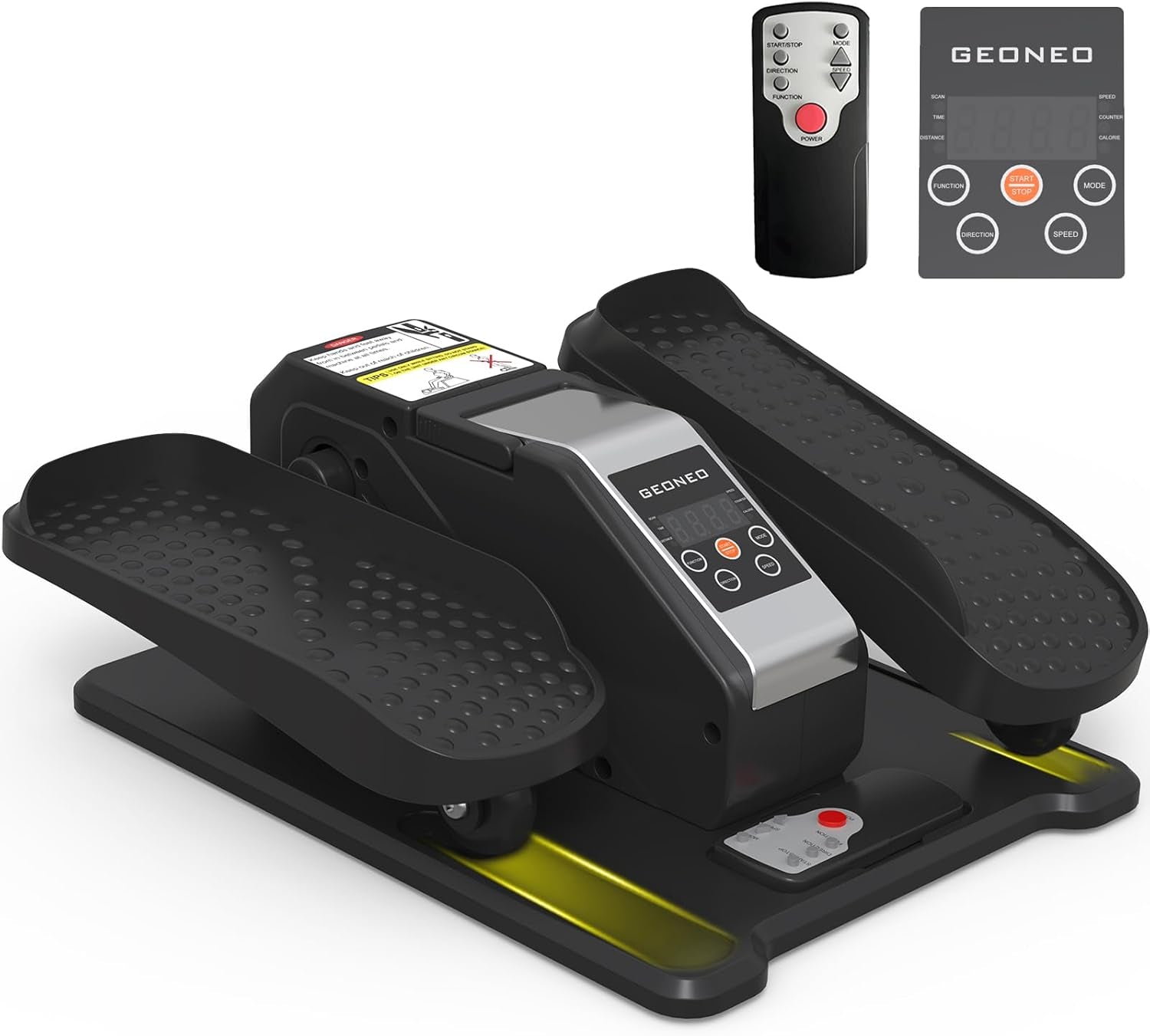 Revolutionize Your Fitness Routine with the Compact Electric Under Desk Elliptical Machine - Perfect for Seniors, Quiet, Portable, and Remote-Controlled with 12 Adjustable Speeds