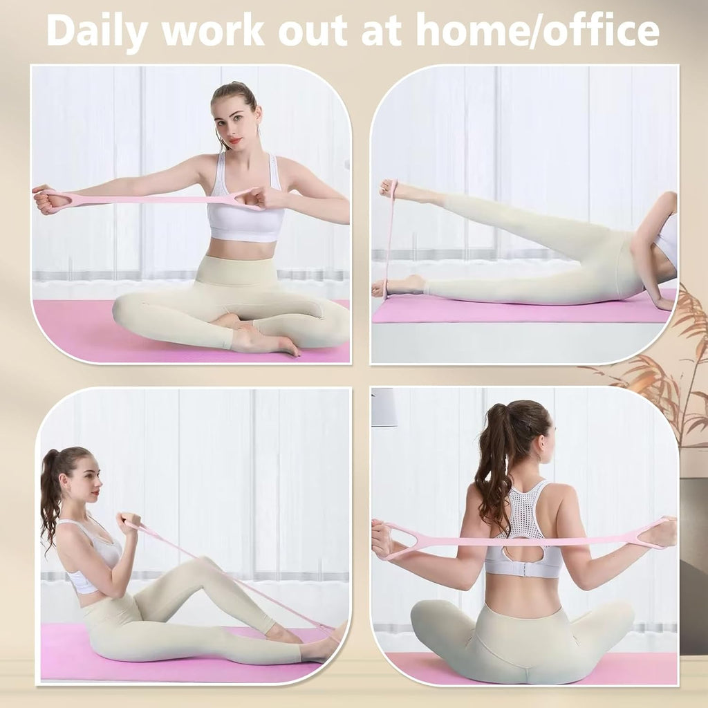 Transform Your Workout with Ultimate Figure 8 Fitness Resistance Bands - Versatile Elastic Bands for Strength Training, Yoga, and Physical Therapy!
