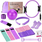 Transform Your Fitness Journey: Complete Home Pilates Equipment Kit with Magic Circle, Resistance Bands, Weights & More for Women