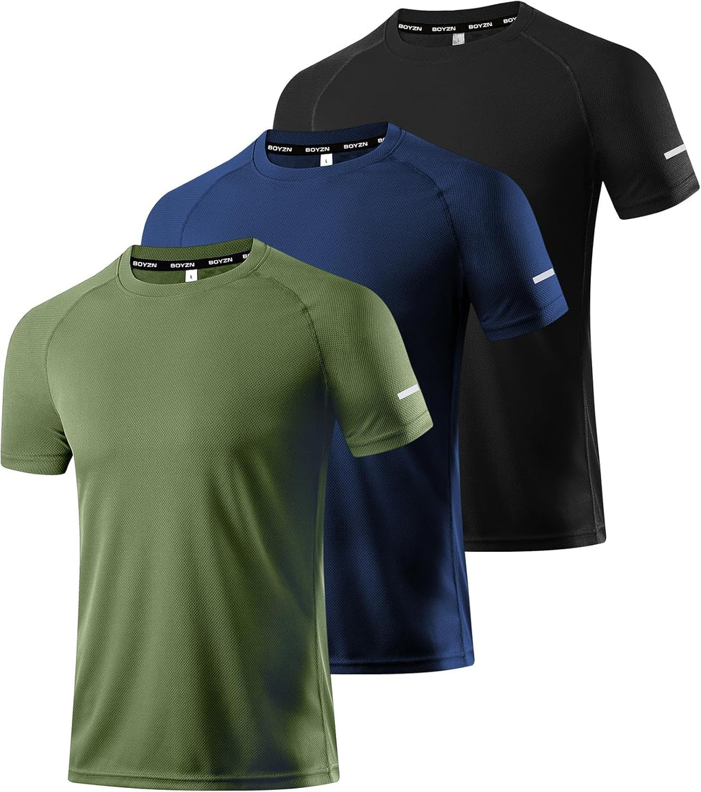 Men's Performance Workout Running Shirts - Moisture-Wicking Dry Fit Tees in Convenient 1, 3, 5, or 7 Packs