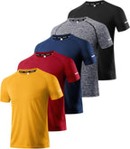 Men's Performance Workout Running Shirts - Moisture-Wicking Dry Fit Tees in Convenient 1, 3, 5, or 7 Packs