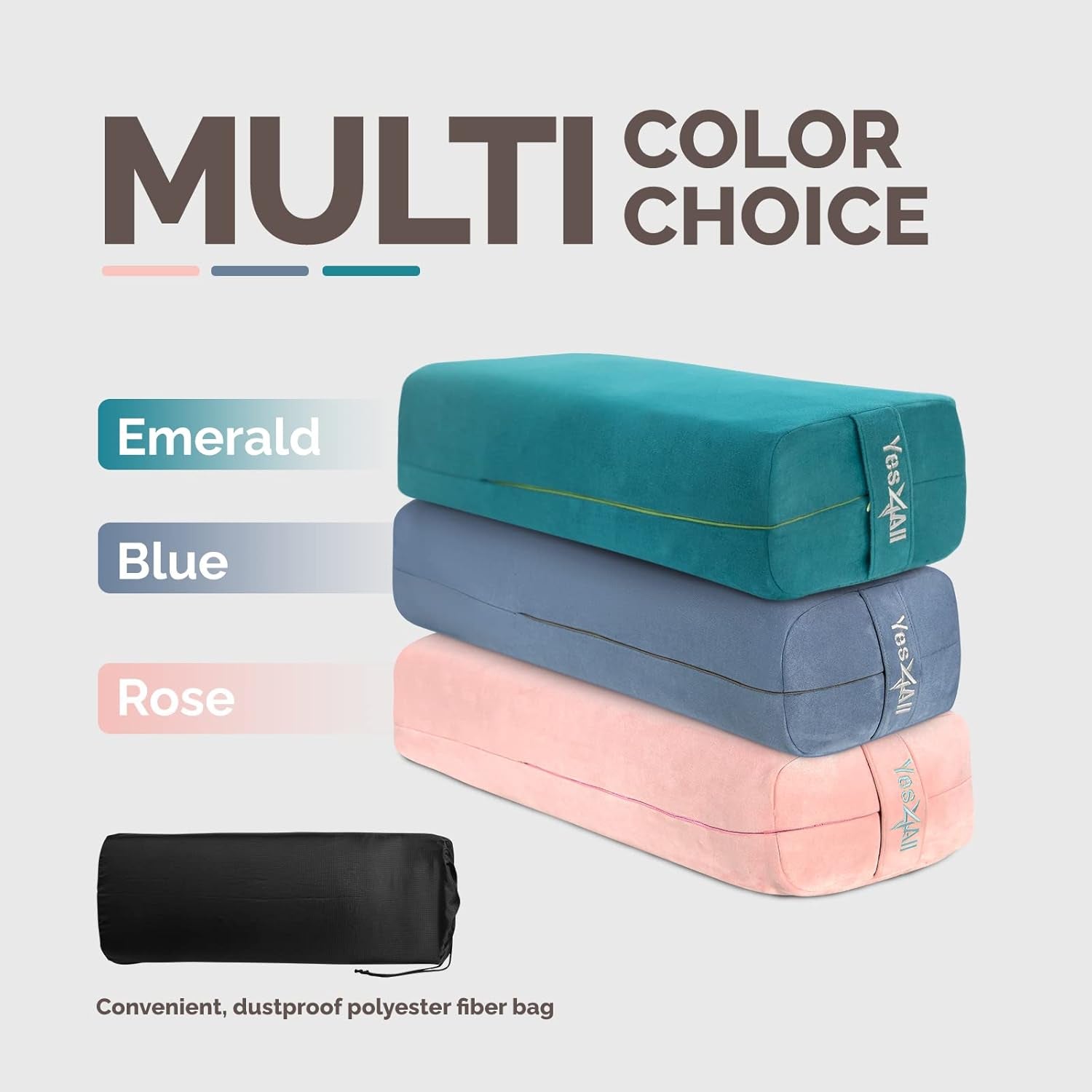 Elevate Your Yoga Journey with Our Triple-Layer Foam Bolster Pillow for Ultimate Comfort and Support!