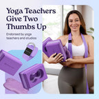 Transform Your Yoga Practice: Deep-Zen® 2-Pack Yoga Blocks Set with Wrist Support, Knee Pads, and Strap for Ultimate Comfort and Stability