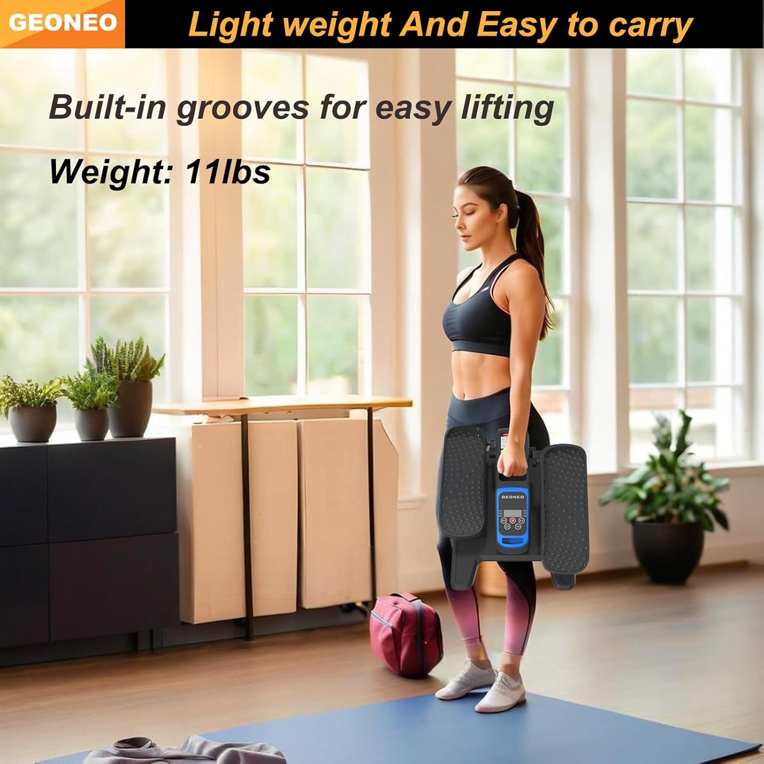 Revolutionize Your Fitness Routine with the Compact Electric Under Desk Elliptical Machine - Perfect for Seniors, Quiet, Portable, and Remote-Controlled with 12 Adjustable Speeds