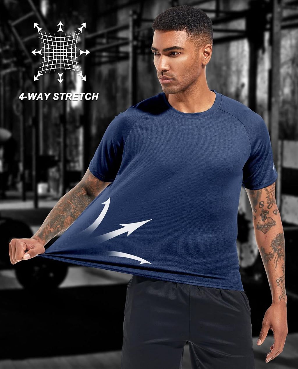 Men's Performance Workout Running Shirts - Moisture-Wicking Dry Fit Tees in Convenient 1, 3, 5, or 7 Packs