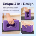 Transform Your Yoga Practice: Deep-Zen® 2-Pack Yoga Blocks Set with Wrist Support, Knee Pads, and Strap for Ultimate Comfort and Stability