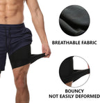 Elevate Your Workout with JWJ Men's 2-in-1 Lightweight 7-Inch Running Shorts Featuring Compression Liner - Ideal for Gym and Outdoor Adventures