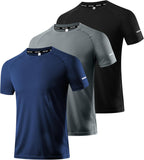 Men's Performance Workout Running Shirts - Moisture-Wicking Dry Fit Tees in Convenient 1, 3, 5, or 7 Packs