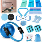 Transform Your Fitness Journey: Complete Home Pilates Equipment Kit with Magic Circle, Resistance Bands, Weights & More for Women