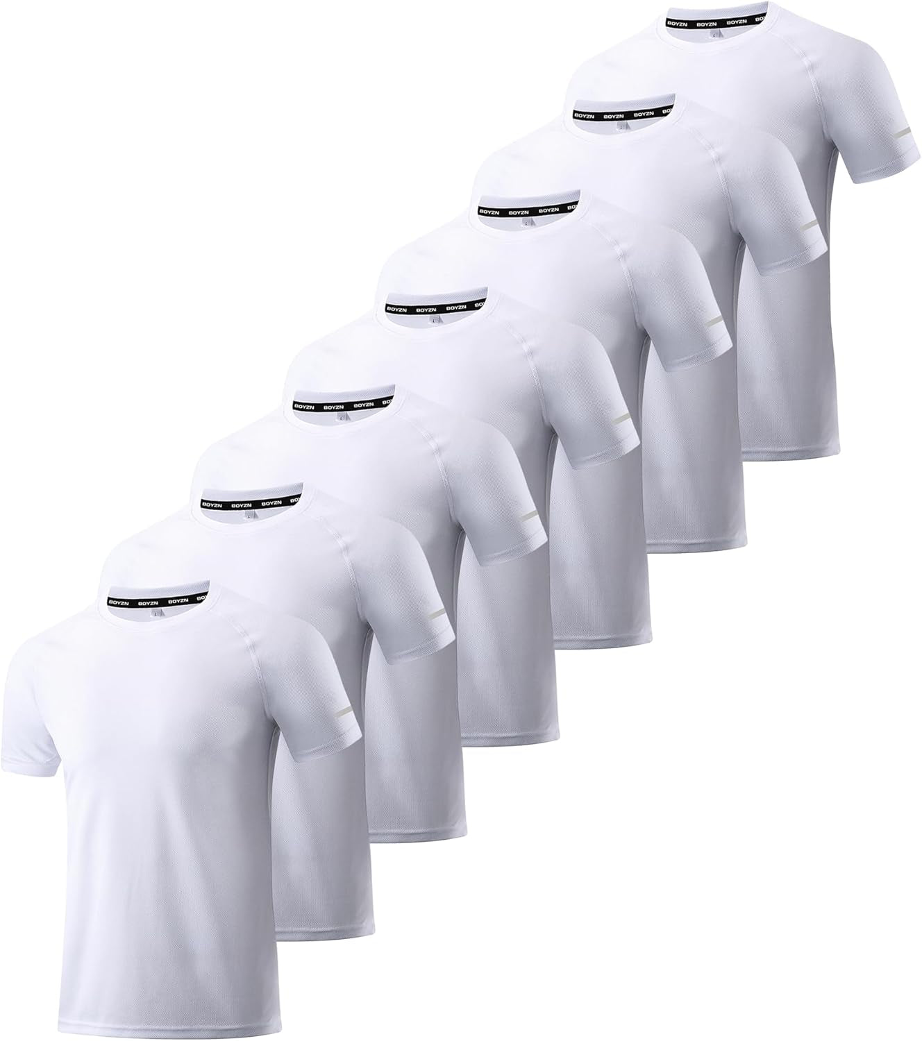 Men's Performance Workout Running Shirts - Moisture-Wicking Dry Fit Tees in Convenient 1, 3, 5, or 7 Packs