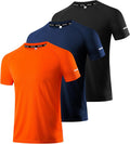 Men's Performance Workout Running Shirts - Moisture-Wicking Dry Fit Tees in Convenient 1, 3, 5, or 7 Packs