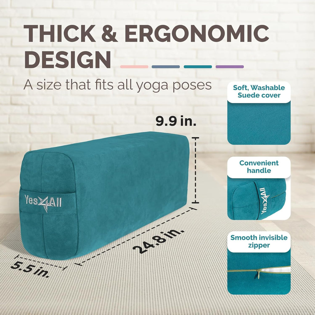 Elevate Your Yoga Journey with Our Triple-Layer Foam Bolster Pillow for Ultimate Comfort and Support!