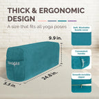 Elevate Your Yoga Journey with Our Triple-Layer Foam Bolster Pillow for Ultimate Comfort and Support!