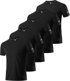 Men's Performance Workout Running Shirts - Moisture-Wicking Dry Fit Tees in Convenient 1, 3, 5, or 7 Packs
