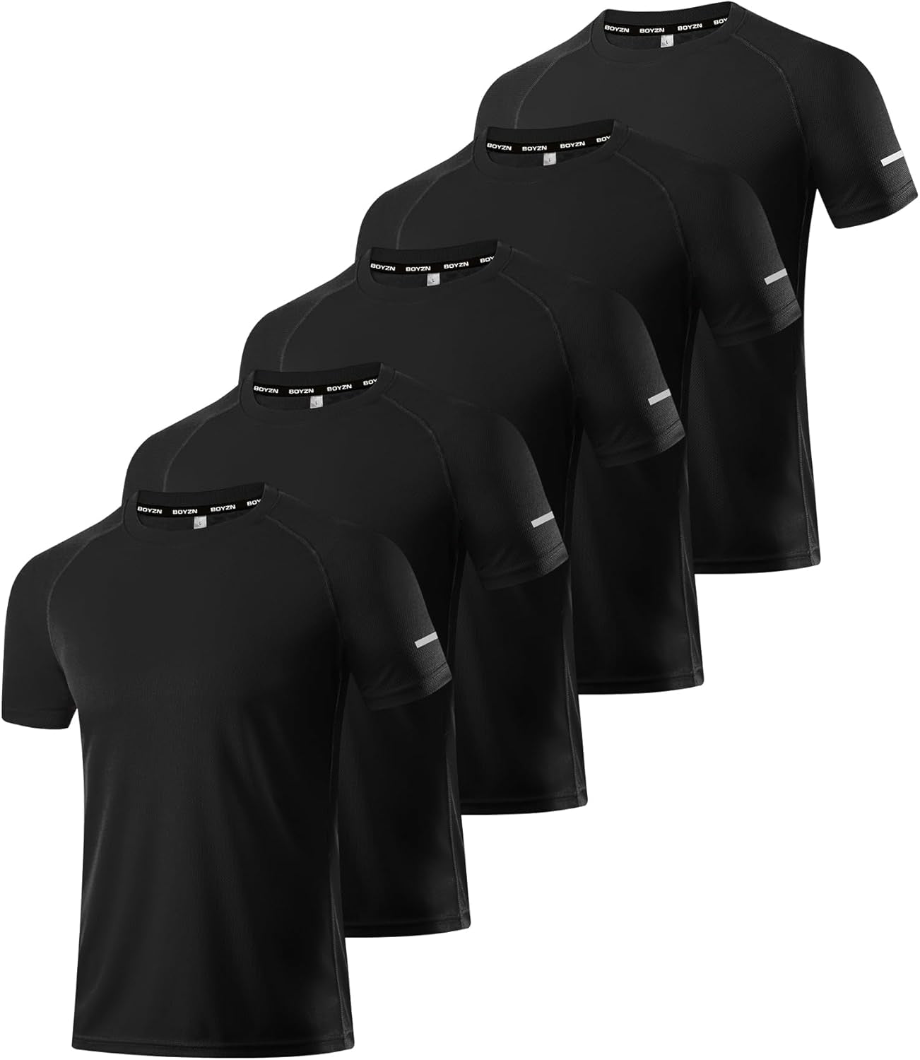 Men's Performance Workout Running Shirts - Moisture-Wicking Dry Fit Tees in Convenient 1, 3, 5, or 7 Packs