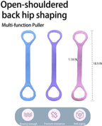 Transform Your Workout with Ultimate Figure 8 Fitness Resistance Bands - Versatile Elastic Bands for Strength Training, Yoga, and Physical Therapy!