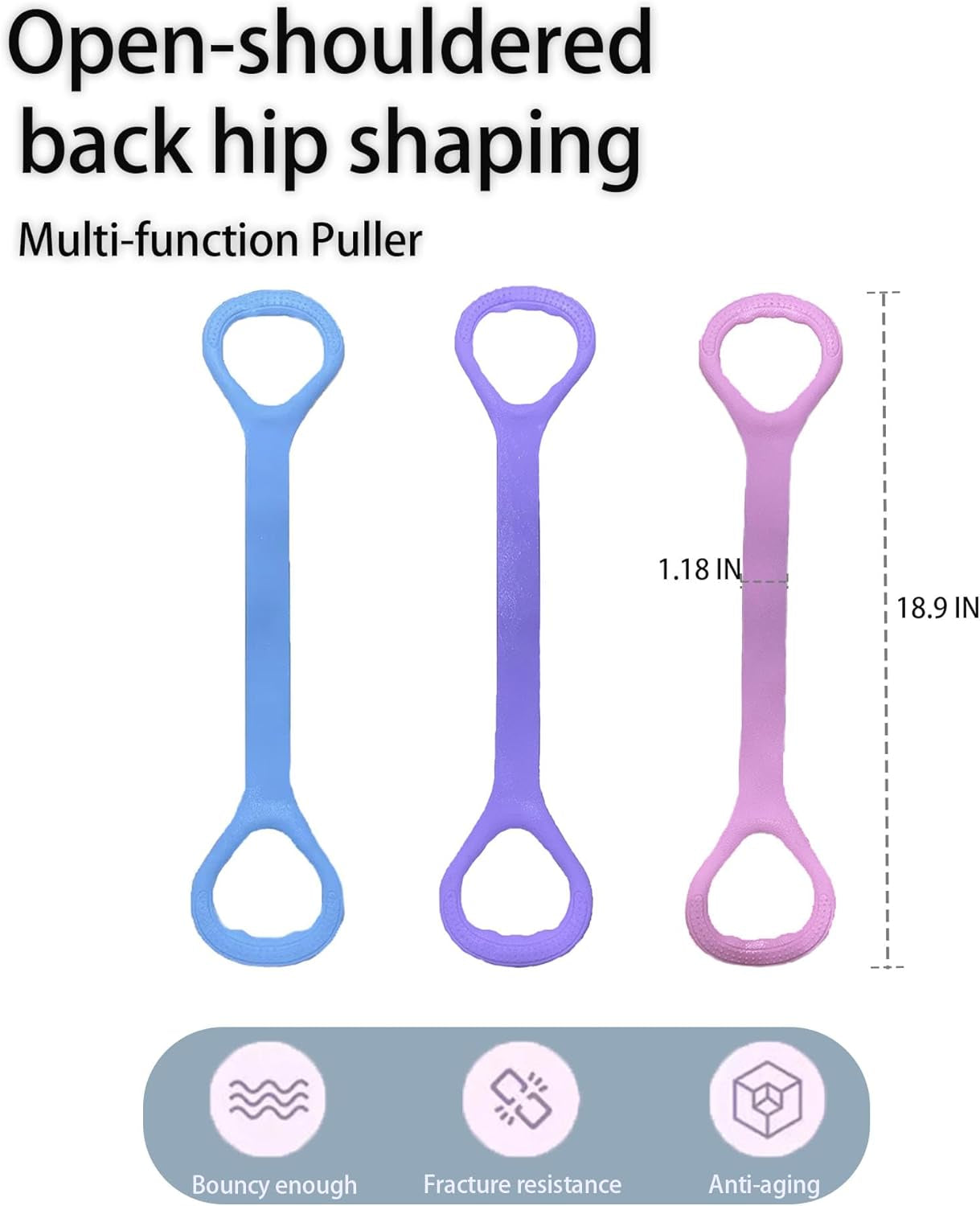 Transform Your Workout with Ultimate Figure 8 Fitness Resistance Bands - Versatile Elastic Bands for Strength Training, Yoga, and Physical Therapy!