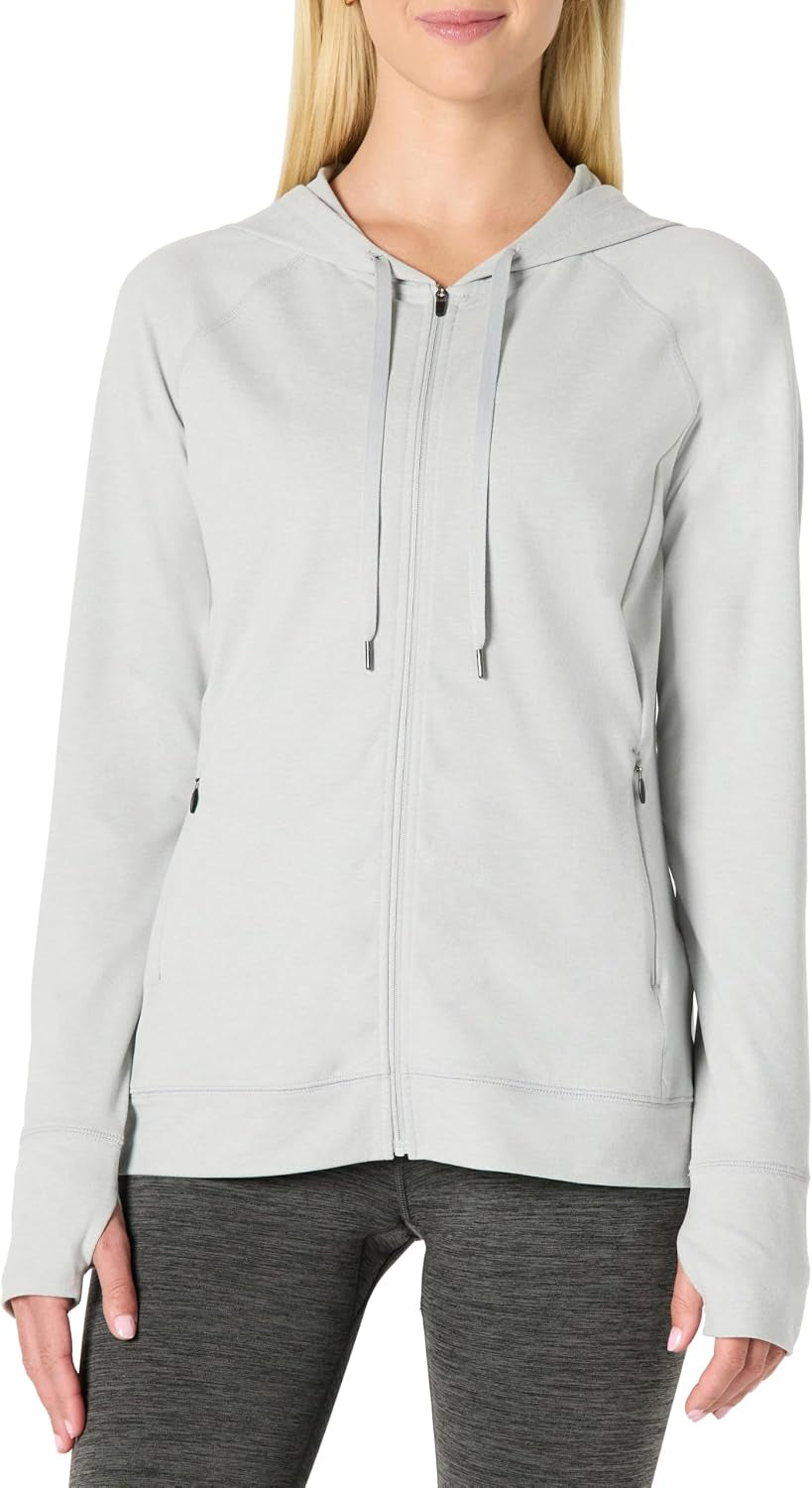 Elevate Your Workout Wardrobe with Our Women's Lightweight Zip-Up Performance Hoodie - Ideal for Athleisure and Active Living