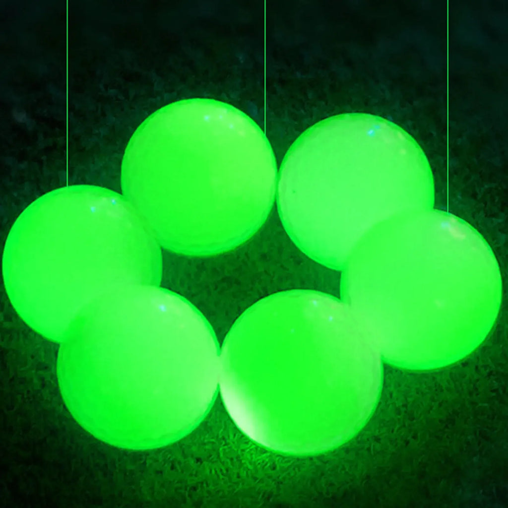 Illuminate Your Game: Luminous Glow-in-the-Dark Golf Balls - Choose 3 or 5 Pack for Ultimate Night Training & Practice