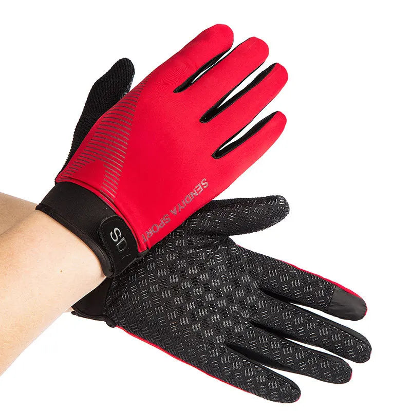 Ultimate Full Finger Cycling Gloves for Men & Women - Perfect for Touchscreen Use, Anti-Slip Grip, and Shock Absorption for All Outdoor Activities