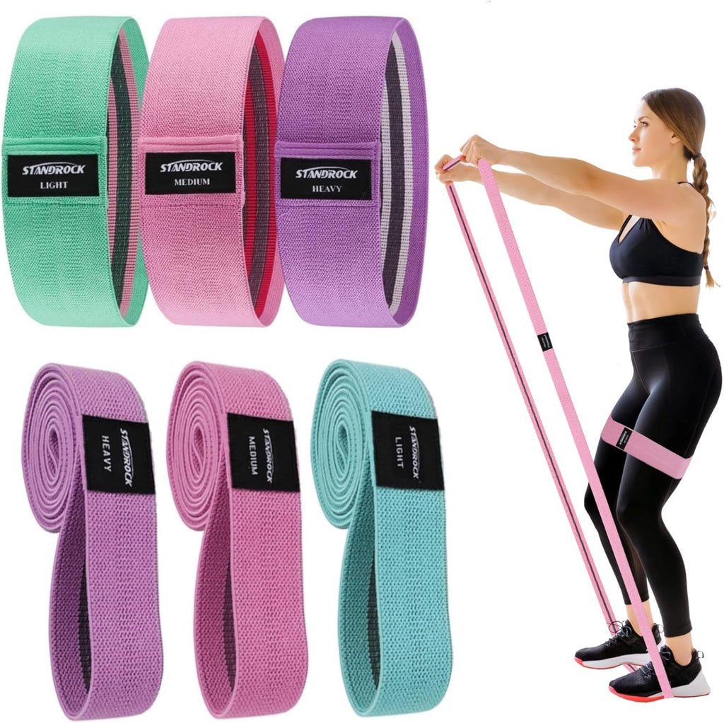 Ultimate Resistance Bands Set - 3 & 4 Level Booty Bands for Every Fitness Journey - Durable Elastic Workout Bands for Men & Women
