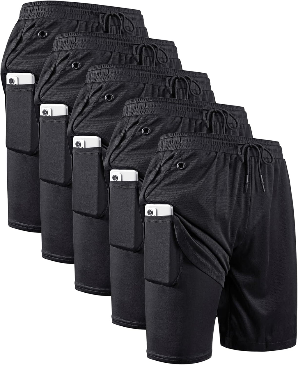 Elevate Your Workout with JWJ Men's 2-in-1 Lightweight 7-Inch Running Shorts Featuring Compression Liner - Ideal for Gym and Outdoor Adventures