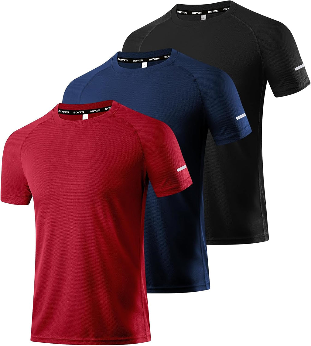 Men's Performance Workout Running Shirts - Moisture-Wicking Dry Fit Tees in Convenient 1, 3, 5, or 7 Packs