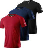 Men's Performance Workout Running Shirts - Moisture-Wicking Dry Fit Tees in Convenient 1, 3, 5, or 7 Packs