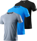 Men's Performance Workout Running Shirts - Moisture-Wicking Dry Fit Tees in Convenient 1, 3, 5, or 7 Packs