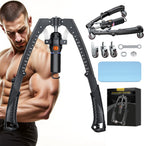 Ultimate 3-in-1 Adjustable Twister Arm Trainer – Hydraulic Resistance Workout Equipment for Full Body Fitness, Includes Ab Roller Wheels and Comfort Knee Pad