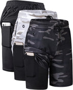 Elevate Your Workout with JWJ Men's 2-in-1 Lightweight 7-Inch Running Shorts Featuring Compression Liner - Ideal for Gym and Outdoor Adventures