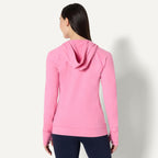 Elevate Your Workout Wardrobe with Our Women's Lightweight Zip-Up Performance Hoodie - Ideal for Athleisure and Active Living