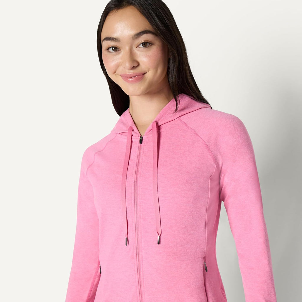 Elevate Your Workout Wardrobe with Our Women's Lightweight Zip-Up Performance Hoodie - Ideal for Athleisure and Active Living