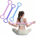 Transform Your Workout with Ultimate Figure 8 Fitness Resistance Bands - Versatile Elastic Bands for Strength Training, Yoga, and Physical Therapy!