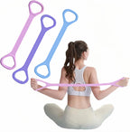 Transform Your Workout with Ultimate Figure 8 Fitness Resistance Bands - Versatile Elastic Bands for Strength Training, Yoga, and Physical Therapy!