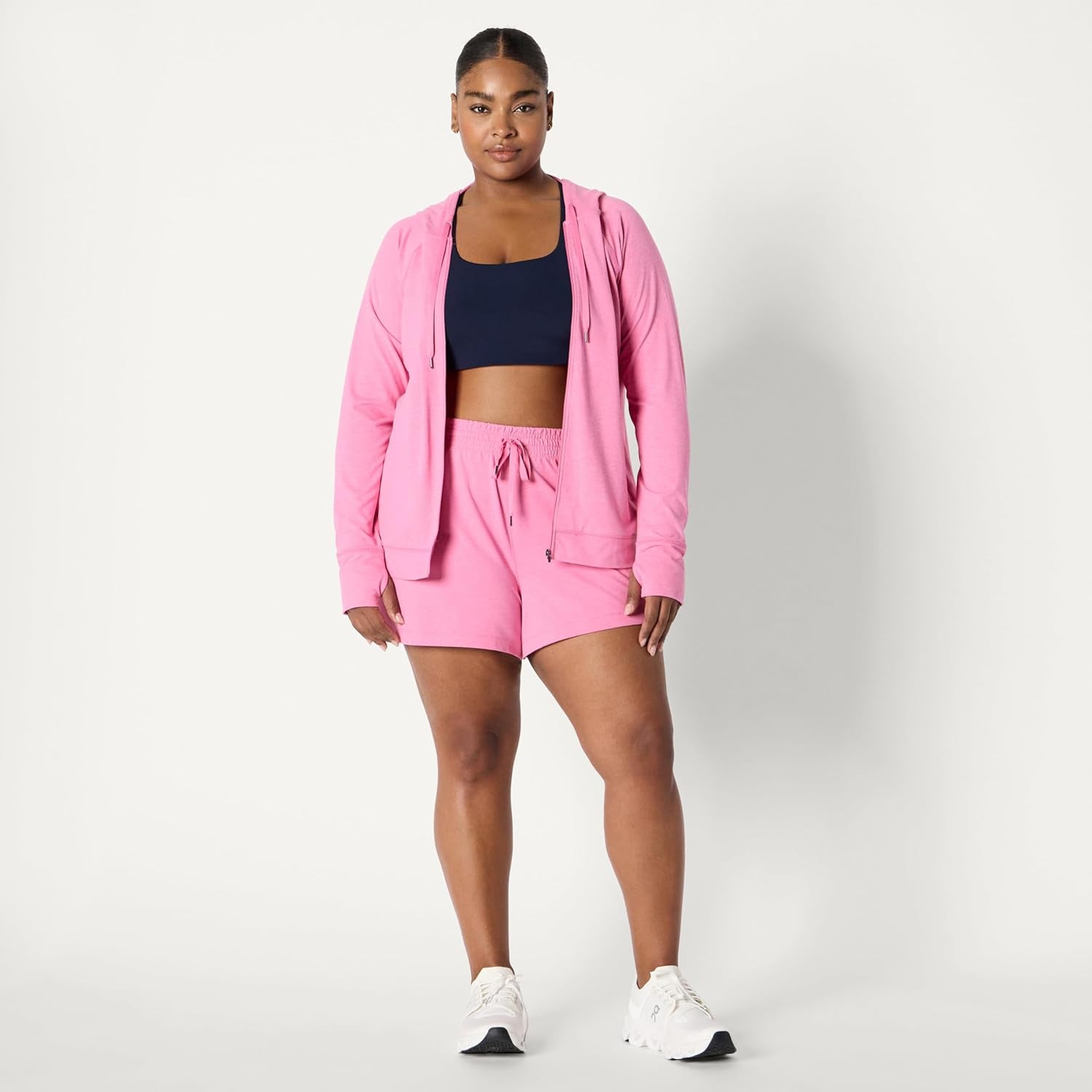 Elevate Your Workout Wardrobe with Our Women's Lightweight Zip-Up Performance Hoodie - Ideal for Athleisure and Active Living